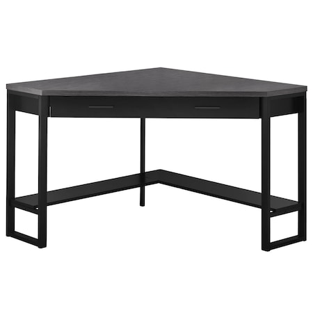 Gfancy Fixtures Black & Gray Top Corner Computer Desk, 42 x 42 x 30 in. GF2477934